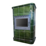 Piec kaflowy MARMI-DECOR ROMA 13 kW zielony - obrazek 4