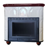 Piec kaflowy MARMI-DECOR BELLA 13 kW kremowo-brązowa - obrazek 3