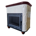 Piec kaflowy MARMI-DECOR BELLA 13 kW kremowo-brązowa