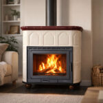 Piec kaflowy MARMI-DECOR BELLA 13 kW kremowo-brązowa - obrazek 2