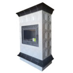 Piec kaflowy MARMI-DECOR MALAGA 13 kW biało-czarny - obrazek 6