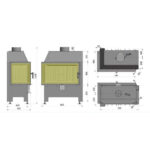 Wkład kominkowy HEATRO 69L 11 kW - obrazek 3