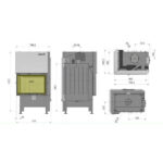 Wkład kominkowy HEATRO 55LH 9 kW - obrazek 3