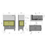 Wkład kominkowy HEATRO 81LH 12 kW - obrazek 3