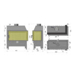 Wkład kominkowy HEATRO 81P 12 kW - obrazek 3