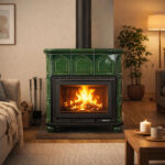 Piec kaflowy MARMI-DECOR FLORENCJA Exclusive 13 kW zielony - obrazek 2