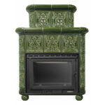Piec kaflowy MARMI-DECOR VERDE 13 kW zielony - obrazek 3