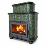 Piec kaflowy MARMI-DECOR SIENA 13 kW zielony