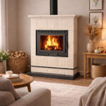 Piec kaflowy MARMI-DECOR VERONA max 13 kW beżowy - obrazek 2