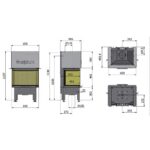 Wkład kominkowy HAJDUK SMART 3XTh 7 kW - obrazek 3